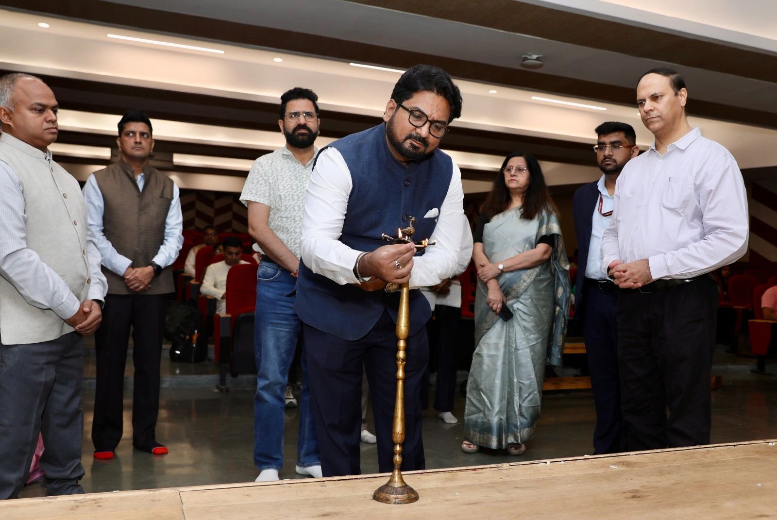 Inauguration lamp ceremony — Nucap Global convening industry, academia and policy leaders.